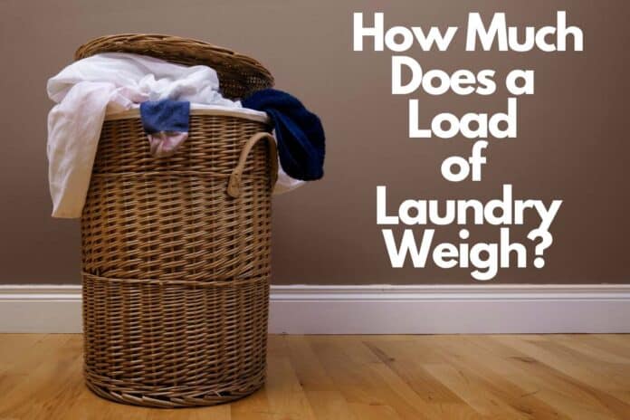 how much does a load of laundry weigh
