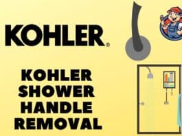 kohler shower handle removal