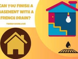 can you finish a basement with a french drain