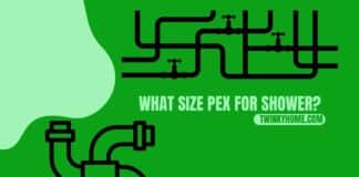 what size pex for shower