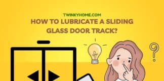 how to lubricate a sliding glass door track 
