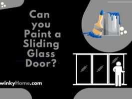 can you paint a sliding glass door