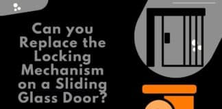 can you replace the locking mechanism on a sliding glass door