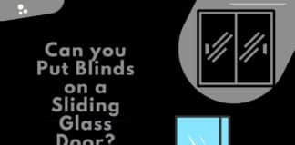 can you put blinds on a sliding glass door